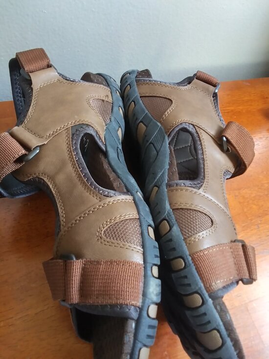 Nunn Bush Rio Bravo Men\'s Brown 3 Strap Sandals/Shoes sz 14 FREE SHIPPING!! main image 5